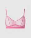 Understatement Mesh Balconette Candy Pink In Pink