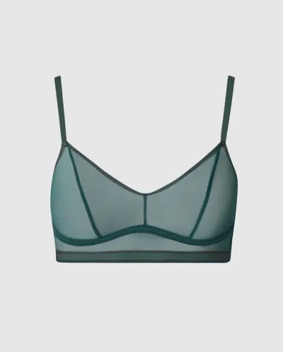 Understatement Mesh Balconette Pine Green