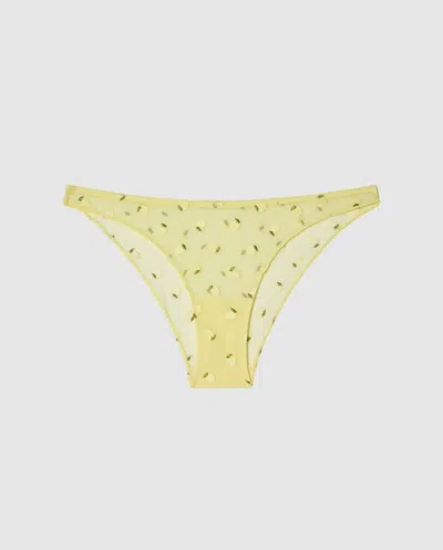 Understatement | Mesh Bikini Briefs - Light Yellow | Trouseries