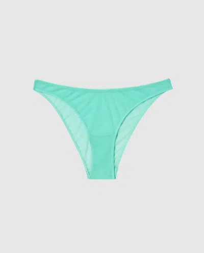 Understatement | Mesh Bikini Briefs - Turquoise | Trouseries In Blue