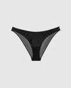 Understatement Mesh Bikini Briefs Black In Black