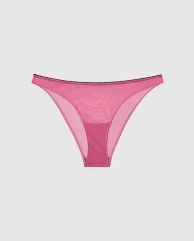 Understatement Mesh Bikini Briefs Candy Pink