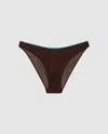 Understatement Mesh Bikini Briefs Coffee In Brown