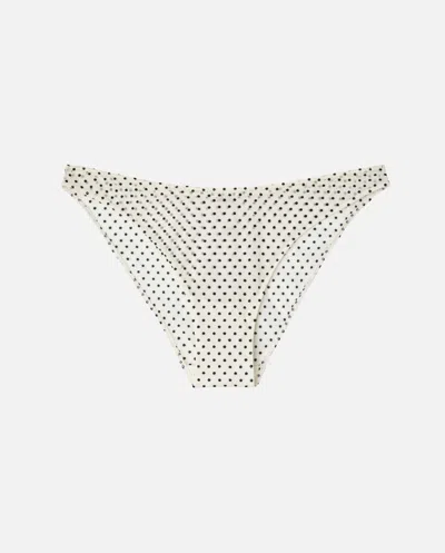 Understatement Mesh Bikini Briefs Cream/black In White