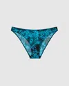 Understatement Mesh Bikini Briefs Deep Teal Orchid In Blue