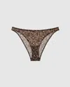 Understatement Mesh Bikini Briefs Leopard In Multi
