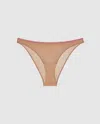 Understatement Mesh Bikini Briefs Warm Nude/candy Pink In Brown