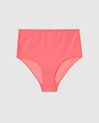 Understatement | Mesh Highwaist Briefs - Coral | Trouseries In Orange