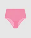 Understatement Mesh Highwaist Briefs Candy Pink In Gold