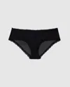 Understatement Mesh Lace Trim Hipster Black In Black