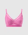 Understatement Mesh Support Bra Candy Pink In Pink
