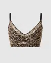 Understatement Mesh Support Bra Leopard In Animal Print