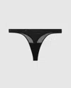 Understatement Mesh Thong Black In Black