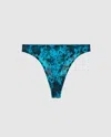 Understatement Mesh Thong Deep Teal Orchid In Blue