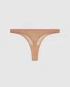 Understatement Mesh Thong Warm Nude/candy Pink In Brown