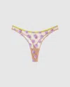 Understatement Mesh Thong Warm Nude/lilac In Multi