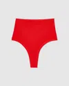 Understatement Micro Highwaist Thong Fiery Red In Red