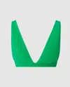 Understatement Plunge Bikini Top Kelly Green In Green