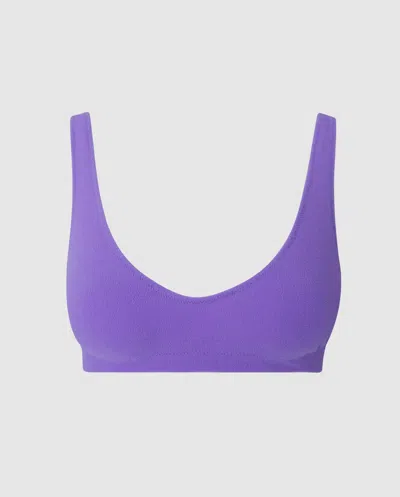 Understatement Scoop Bikini Top Electric Lilac In Purple
