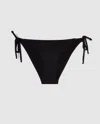 Understatement Strappy Bikini Briefs Black In Black