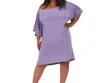 Undersummers Cooling Kimono Pajama Gown In Berry In Pink