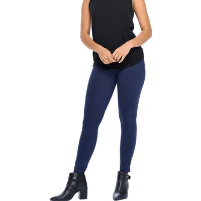Undersummers Crop Ponte Leggings In Navy In Blue