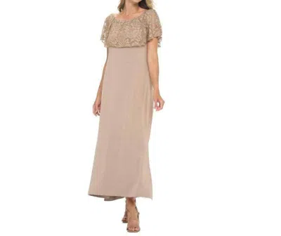 Undersummers Lace Maxi Dress In Toast In Multi