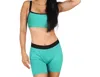 Undersummers Light Support Sports Bra In Jade In Blue
