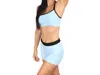 Undersummers Light Support Sports Bra In Sky In Blue