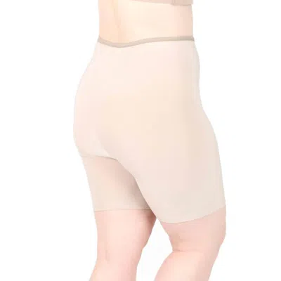 Undersummers Ultra High Waist Anti Chafing Shortlette Slipshort 6" In Ecru In White