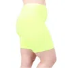 Undersummers Ultra High Waist Anti Chafing Shortlette Slipshort 6" In Neon Yellow In Yellow