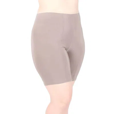 Undersummers Ultra High Waist Anti Chafing Shortlette Slipshort In Toast In Multi