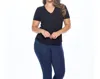 Undersummers V-neck T Shirt In Black In Black