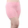 Undersummers Women's Boxer Brief With Waist Pocket In Signature Hearts In Multi