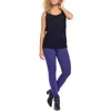 Undersummers Yoga Pant Leggings In Heathered Violet In Multi