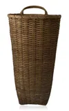 Underwater Weaving Studio Cornet Wall Basket In Brown