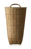 Underwater Weaving Studio Cornet Wall Basket In Neutral