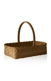 Underwater Weaving Studio Folk Fleur Rattan Basket In Neutral