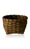 Underwater Weaving Studio Little Love Table Rattan Basket In Brown