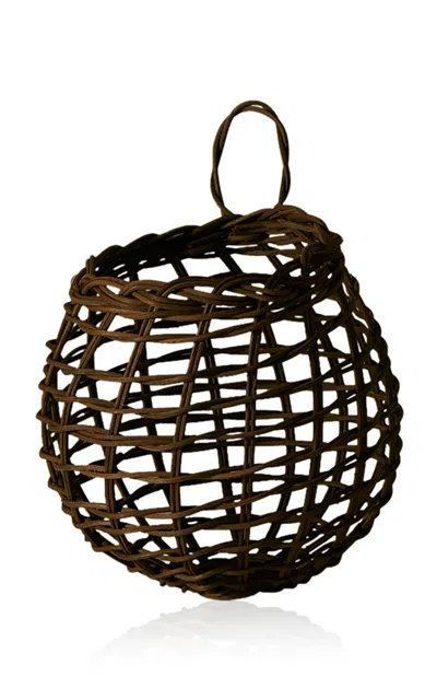Underwater Weaving Studio Sweet Onion Rattan Basket In Brown