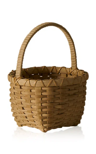 Underwater Weaving Studio The Small Underwater Rattan Basket In Neutral