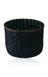 Underwater Weaving Studio Tuesday Evening Rattan Basket In Black