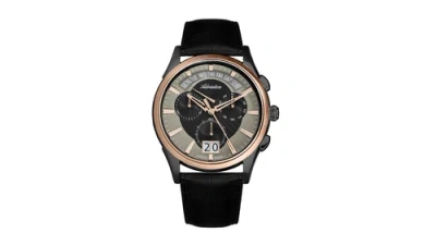 Pre-owned Undisclosed Adriatica Limited Edition Swiss Made Chronograph Big Date Retrograde Black Ip Gr