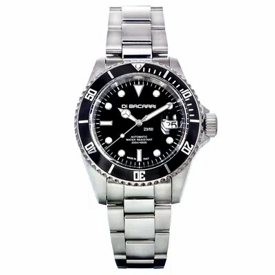 Pre-owned Undisclosed Di Bacarri Limited Edition 42mm Marina Diver Stainless Steel Black Dial Black Be