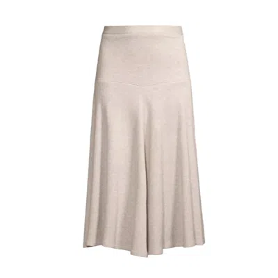 Undra Celeste New York Women's Neutrals Soft Knit Full Skirt