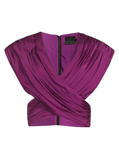 Undra Celeste Women's Everyday Tropics Crossover Ruched Top