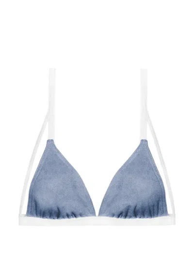 Undress Code Be Adventurous Triangle Bra In Blue