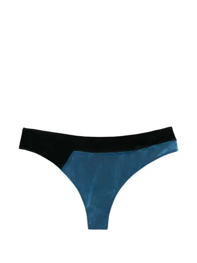 Undress Code 비 센슈얼 벨벳 이펙트 팬티 In Blue