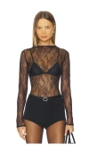 Undress Code Body Electric Bodysuit Black In Black
