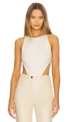 Undress Code Naked Instinct Bodysuit In White